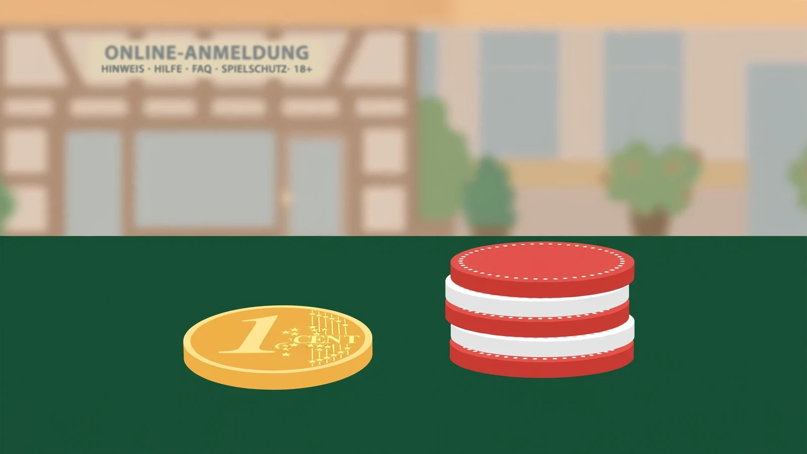 Casino-Spiele mit 1, 5, 10 Cent und 1 Euro Einsatz