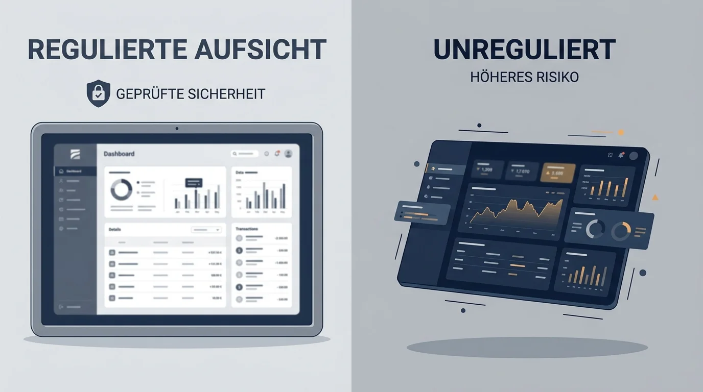 Gegenüberstellung eines beaufsichtigten und eines unbeaufsichtigten Spielangebots