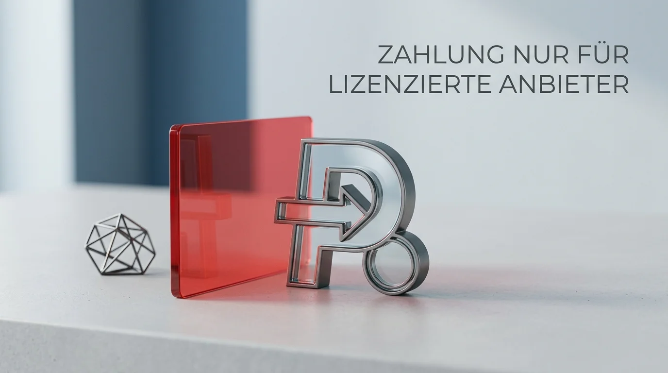 Symbolische Darstellung einer blockierten digitalen Zahlung als Hinweis auf eingeschränkte Verfügbarkeit